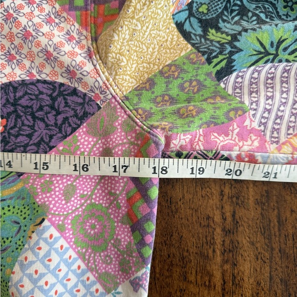 Lucky Brand | Y2K Patchwork Print Zip Up Hoodie, Size S - Picture 6 of 8